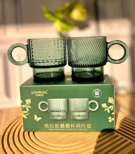 ماگ و لیوان دوتایی رنگی برند lovwish