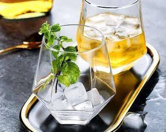 نیم لیوان چند ضلعی دلی گلس deli glass