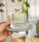 خرید ست فنجان نعلبکی مدل الیسادلی سوگا deli glassware