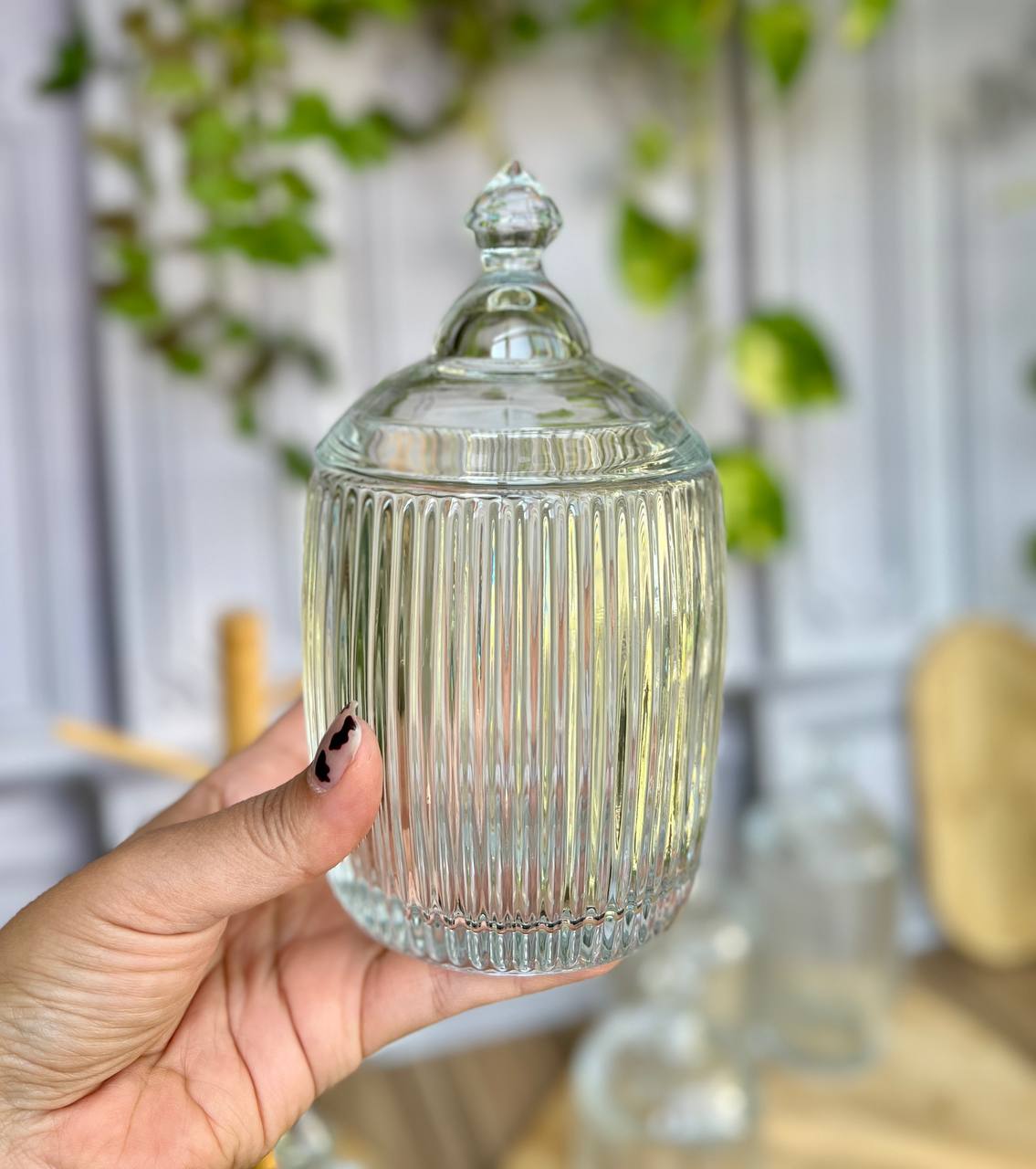 بانکه شکلات خوری یا کندی باکس برند deli glass