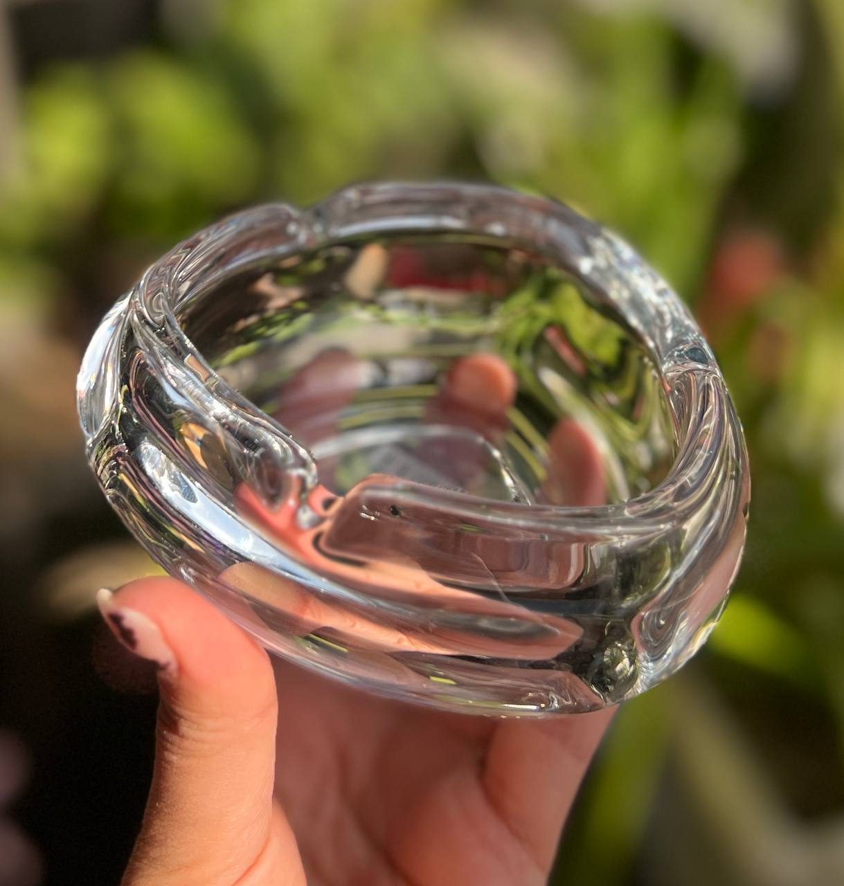 زیر سیگاری قلبی کریستالی برند دلی گلس deli glass