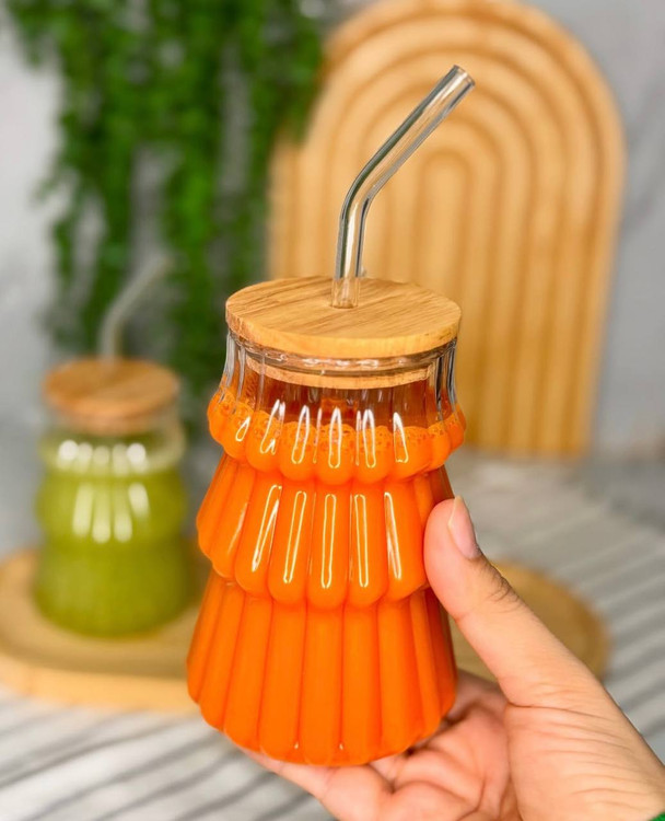 خرید ماگ اسموتی شیار دار در بامبو و نی دار