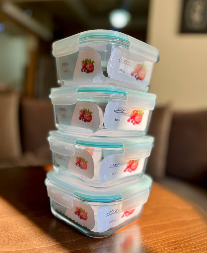 ظرف نگهدارنده پیرکس برند دیاموندس diamonds