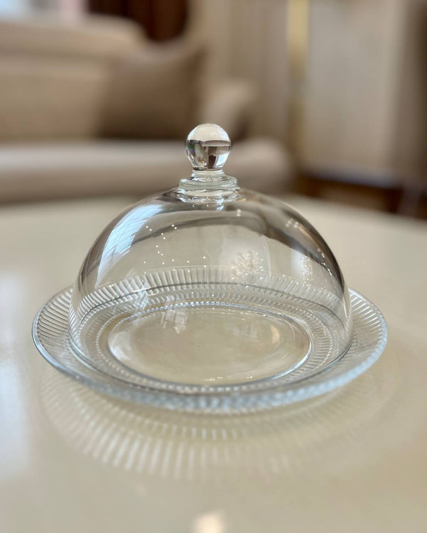 کیک خوری و ظرف درب دار برند دلی گلس deli glass