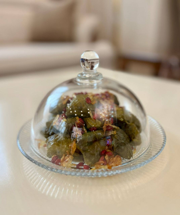 کیک خوری و ظرف درب دار دلی گلس