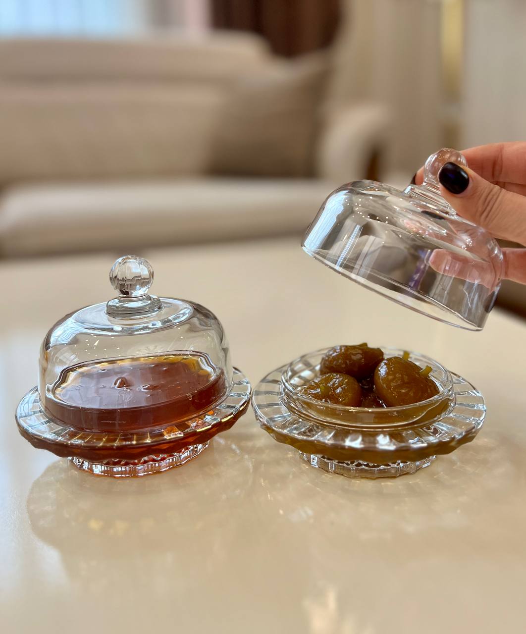 عسل خوری و مربا خوری دلی گلس deli glass