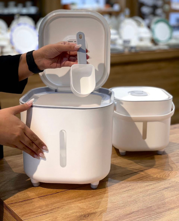 سطل برنج و حبوبات مربع