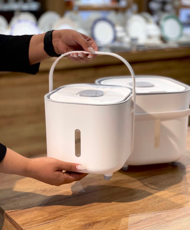 سطل برنج و حبوبات یا جا برنجی مکعبی