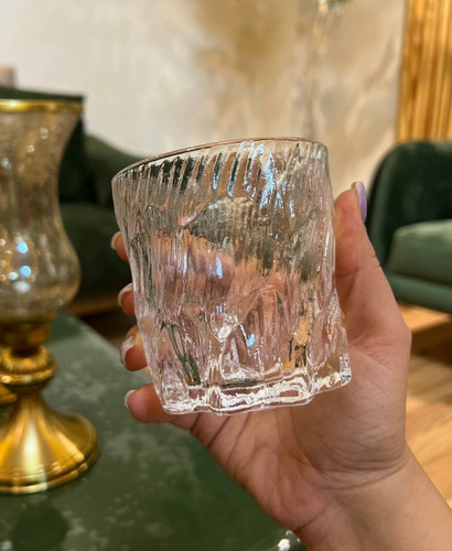لیوان دفرمه یخی برند دلی گلس deli glass