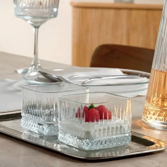 پیاله و دسر خوری مربع مدل الیسا برند دیاموند diamonds