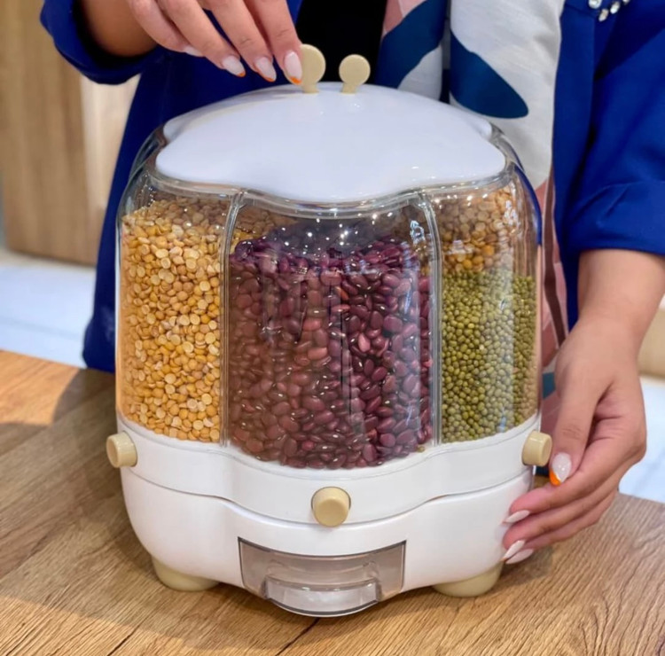 جا حبوباتی چرخشی طرح گل