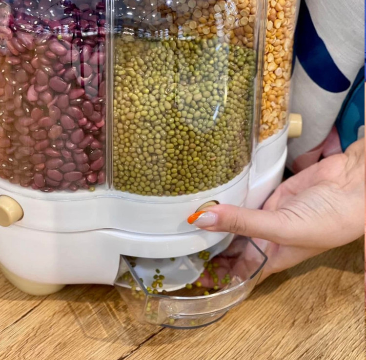 جا حبوباتی چرخان طرح گل