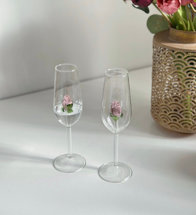 گیلاس خوری پیرکس گل رز