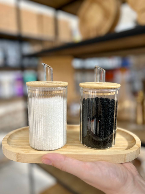 شکر ریز پیرکس نی دار درب بامبو