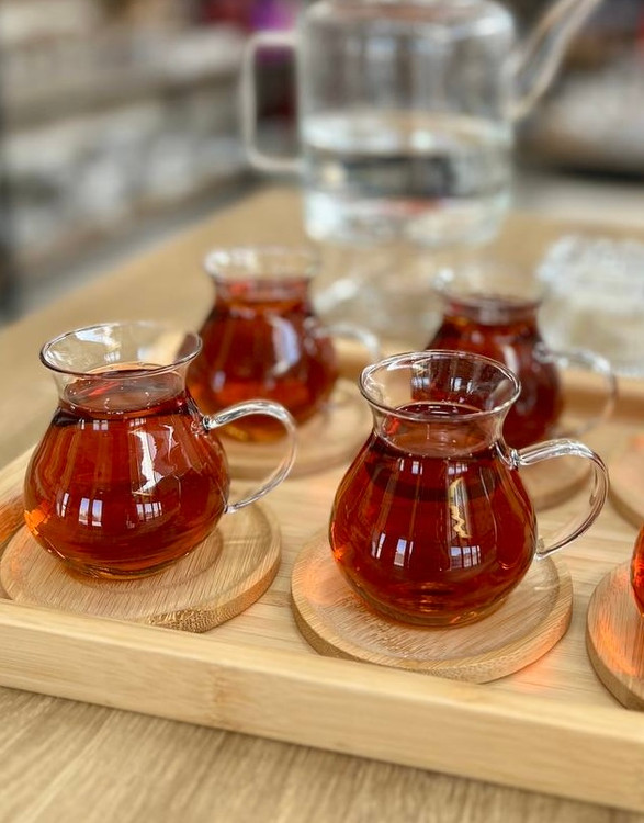 استکان و فنجان خمره ای کمر باریک پیرکس