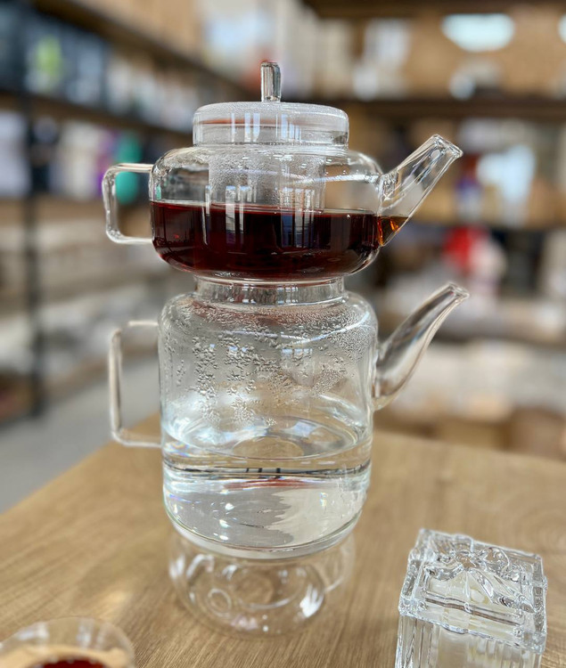 کتری و قوری پیرکس شعله مستقیم