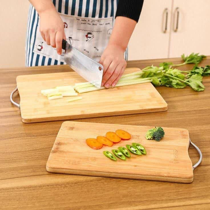 تخته گوشت و سبزی دسته استیل
