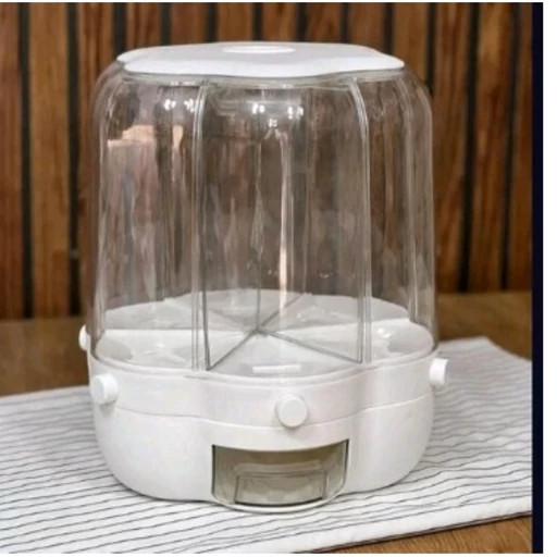 خرید جا حبوباتی چرخان طرح گل سایز بزرگ