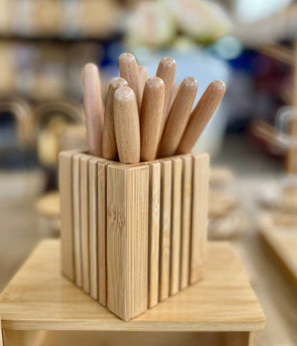 جا کارد و چنگال بامبو