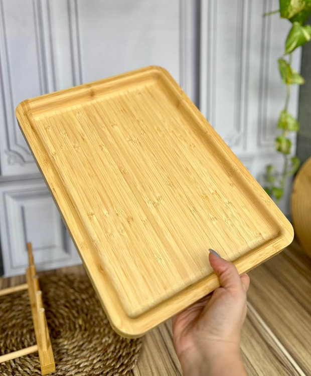 خرید سینی بامبو مستطیلی وارداتی ضخیم