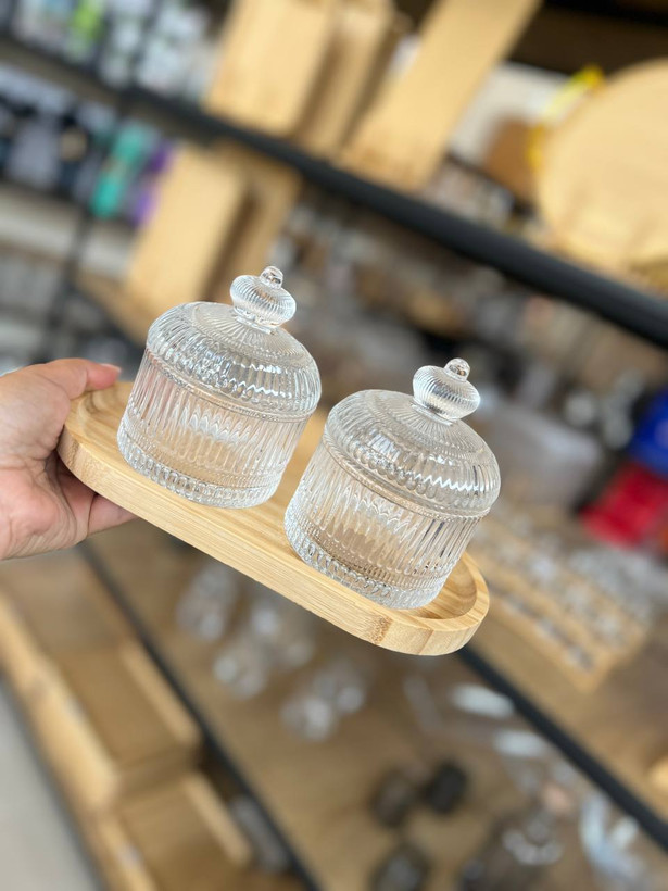 خرید قندان تراشدار برند دلی گلس deli glass