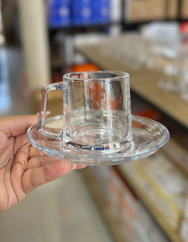 فنجان و نعلبکی برند دلی گلس deli glass