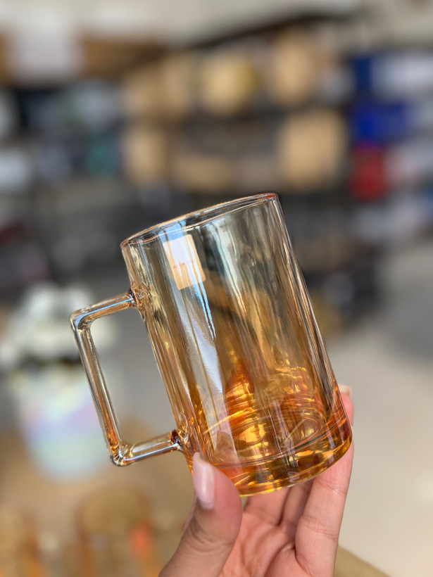 ماگ یا لیوان دسته دار شامپاینی برند دلی گلس deli glass