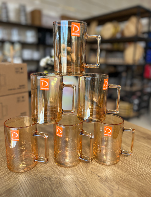 خرید ماگ یا لیوان دسته دار شامپاینی برند دلی گلس deli glass