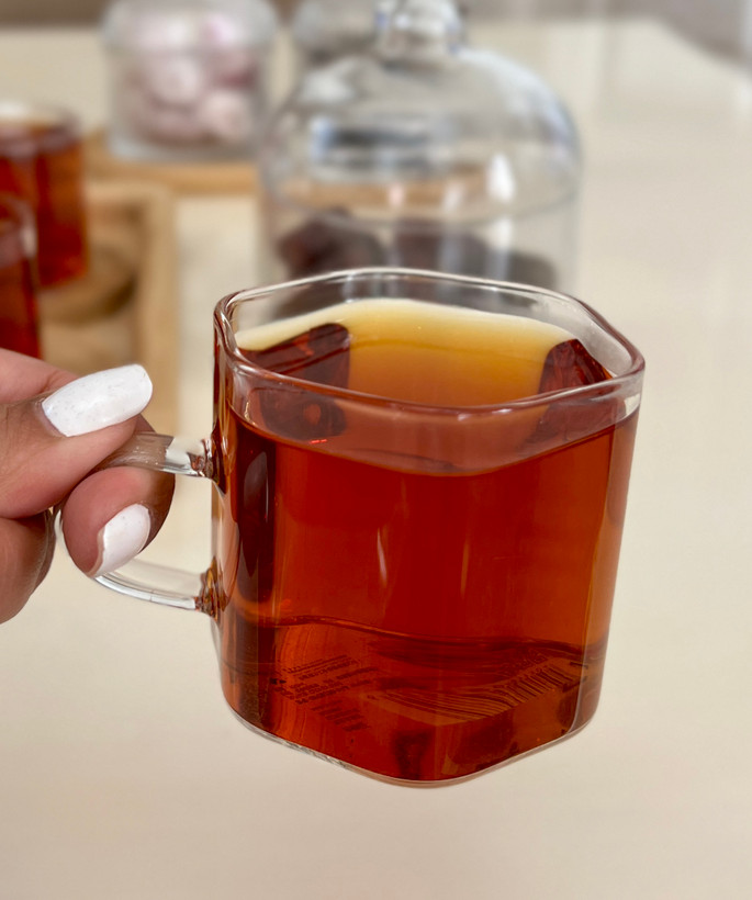 فنجان شش ضلعی پیرکس برند دلی گلس