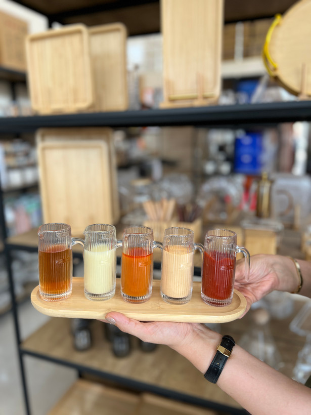 سس خوری بلور شیاردار برند دلی گلس deli glass