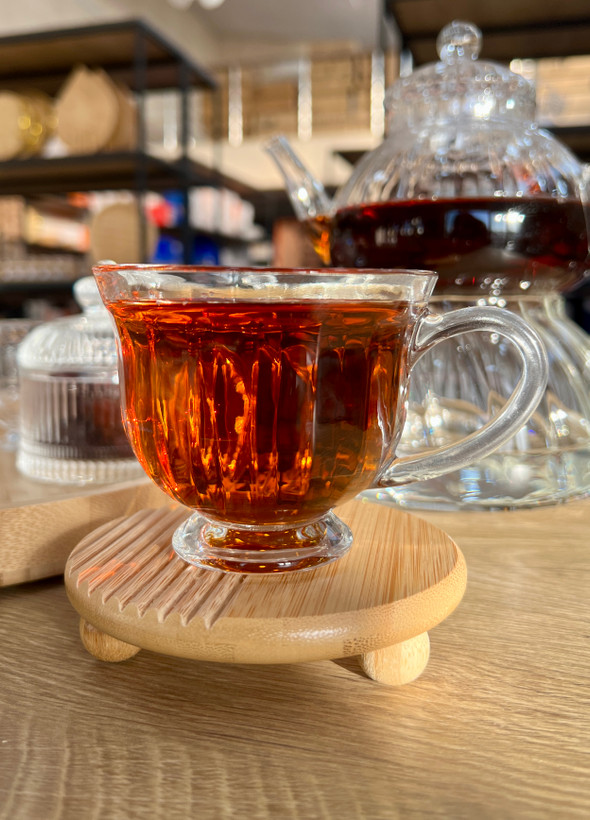 خرید فنجان دسته دار و پایه دار مدل دلبر برند دلی گلس deli glass
