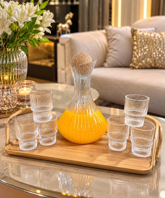 ست تنگ و لیوان دلی گلس deli glass