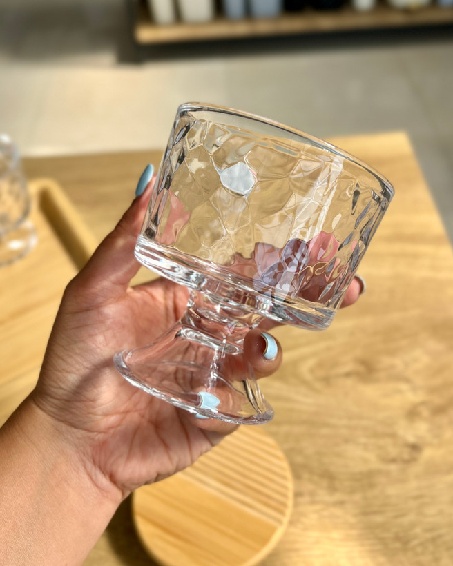 دسرخوری و بستنی خوری پایه دار برند دلی گلس deli glass کد tb033a