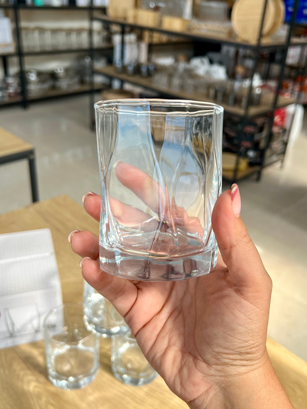خرید نیم لیوان چند ضلعی مدل رامبوس دلی گلس deli glass